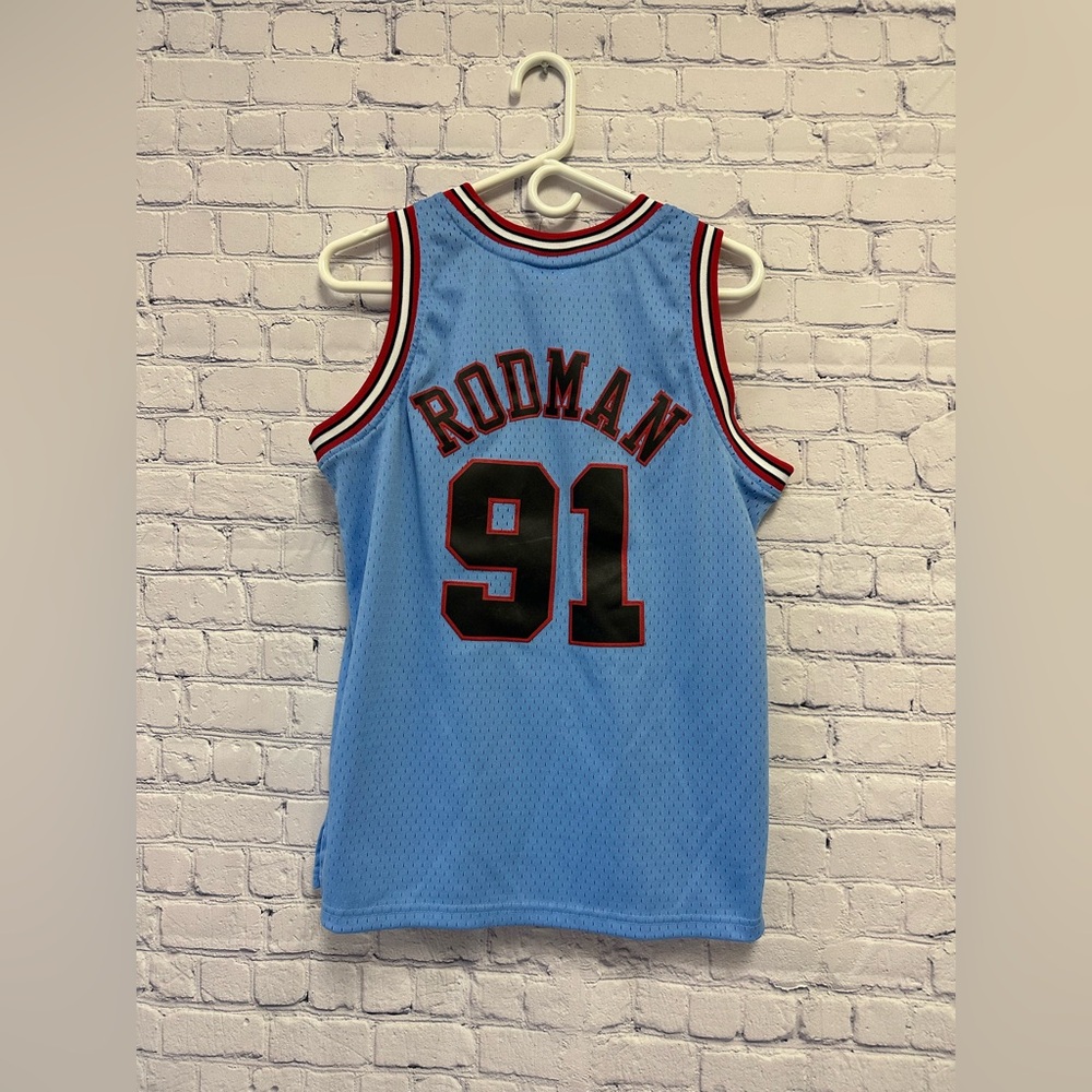 Mitchell & Ness Dennis Rodman NBA 91 Jersey Youth Size Large - Picture 6 of 11